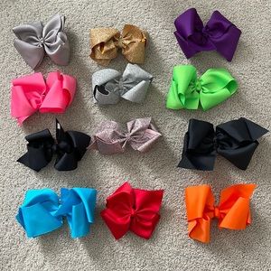 Hair Bows!  Girls!  Glitter Bows!